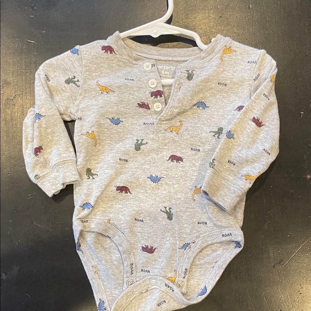 Roar Multicolor Dinosaur Print Kids Bodysuit